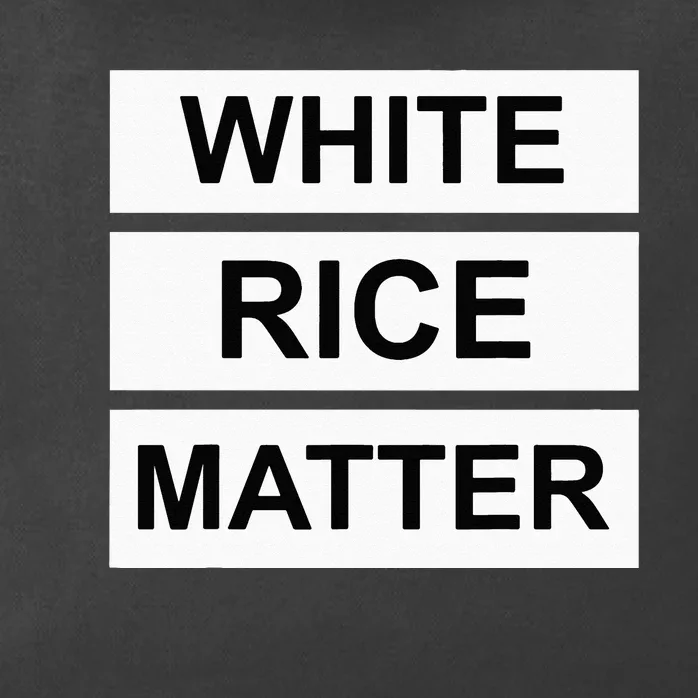 White Rice Matter Uncle Roger Funny Zip Tote Bag