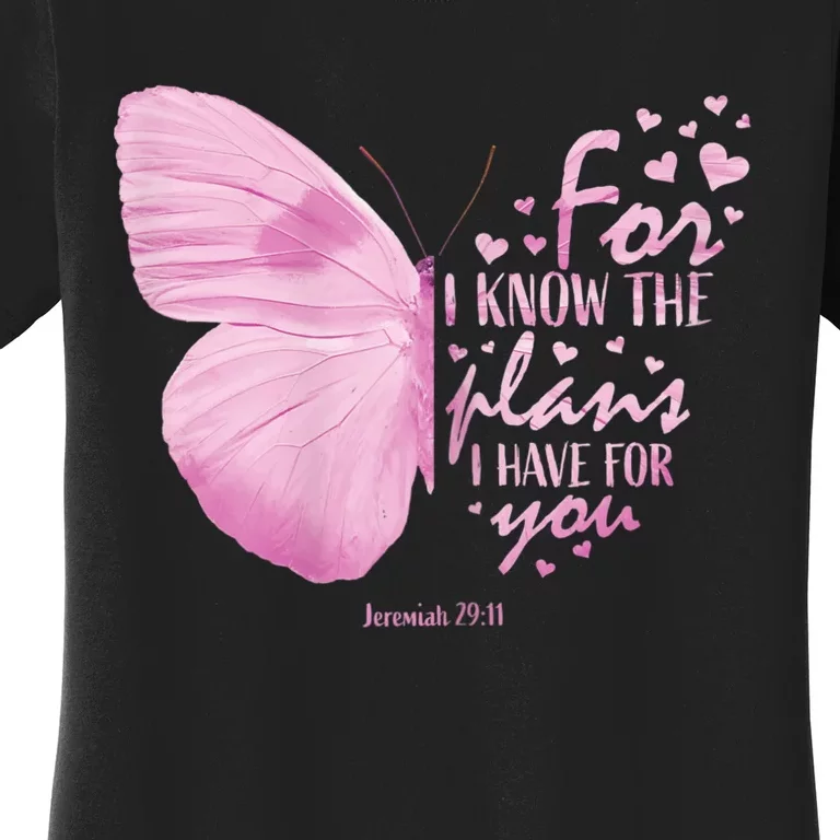 Womens Religious Mom Women Christian Bible Verse Butterfly Women's T-Shirt