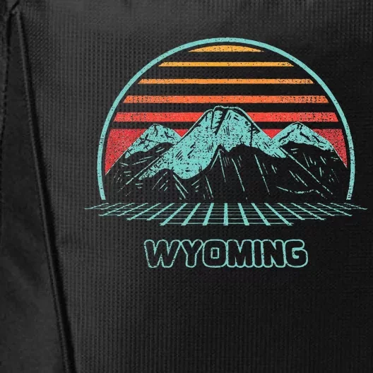 Wyoming Retro Mountain Hiking 80s Style City Backpack