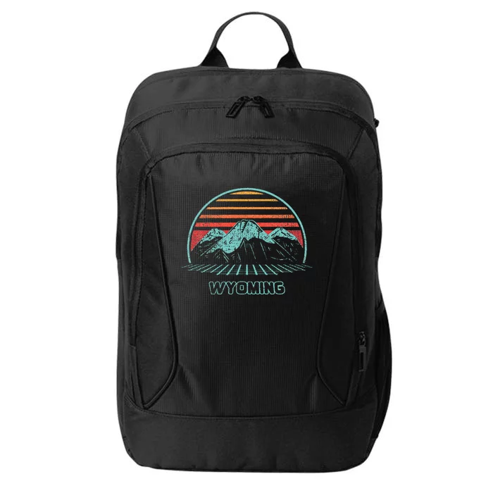 Wyoming Retro Mountain Hiking 80s Style City Backpack