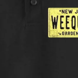 Weequahic Retro Newark Nj City New Jersey License Plate Dry Zone Grid Performance Polo