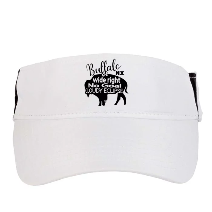 Wide Right No Goal Cloudy Eclipse Buffalo Adult Drive Performance Visor