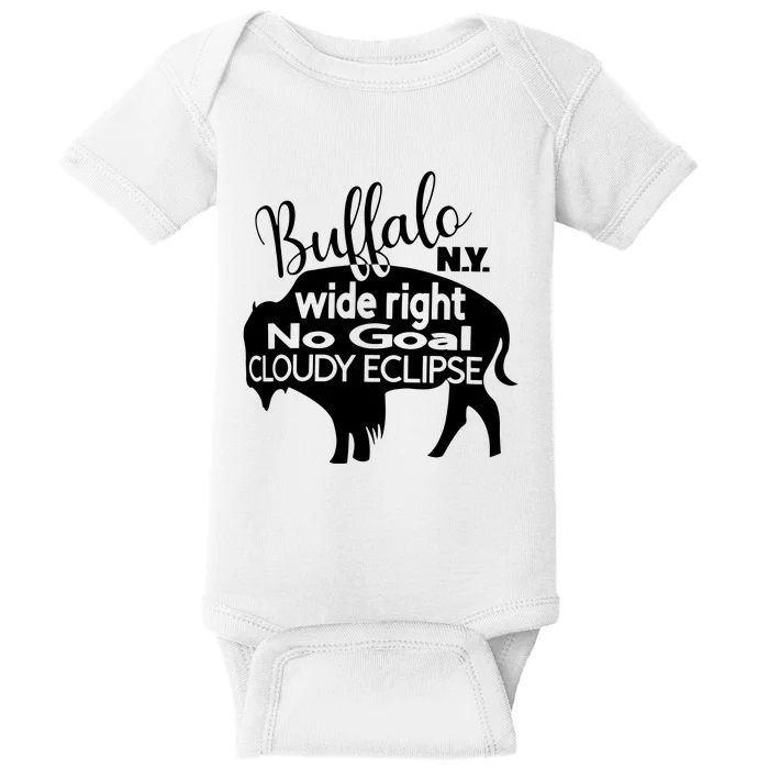 Wide Right No Goal Cloudy Eclipse Buffalo Baby Bodysuit