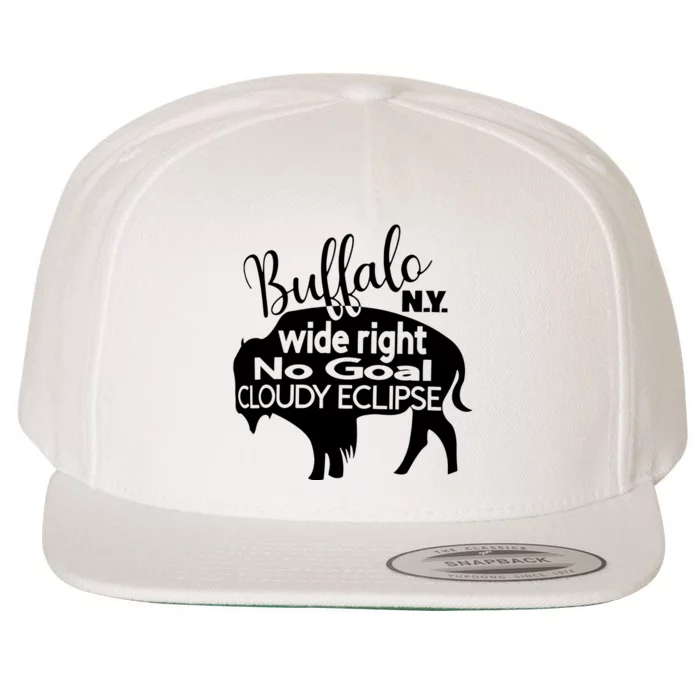 Wide Right No Goal Cloudy Eclipse Buffalo Wool Snapback Cap