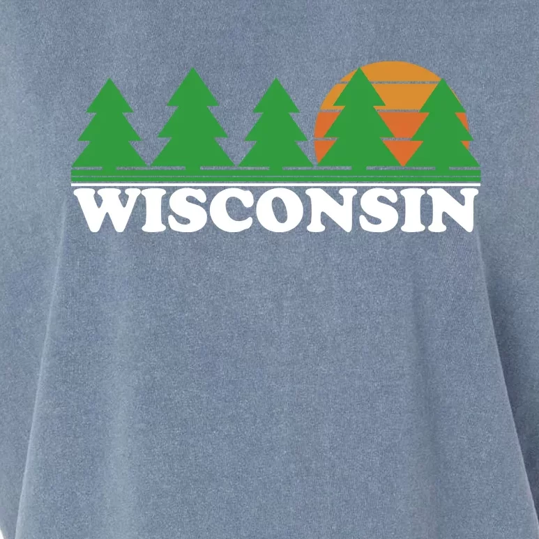 Wisconsin Retro Nature Garment-Dyed Women's Muscle Tee