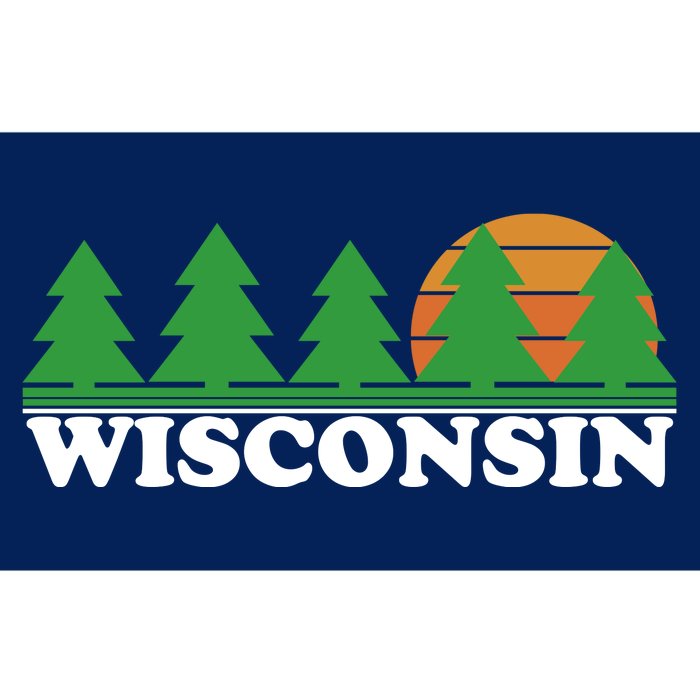 Wisconsin Retro Nature Bumper Sticker