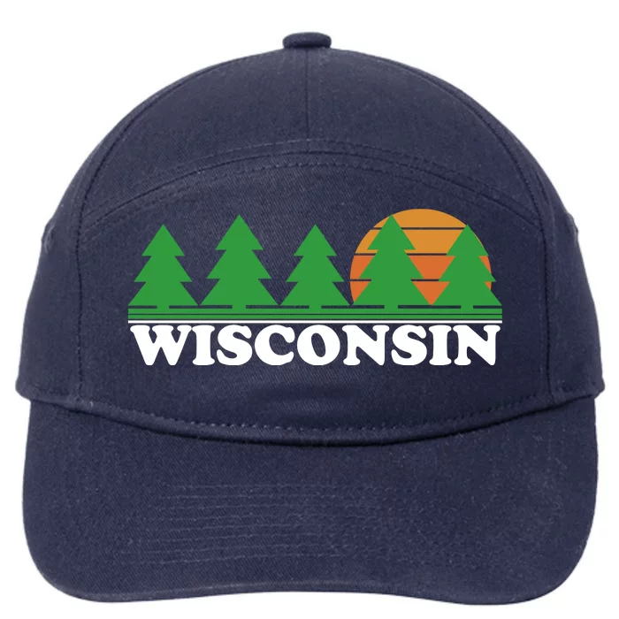 Wisconsin Retro Nature 7-Panel Snapback Hat