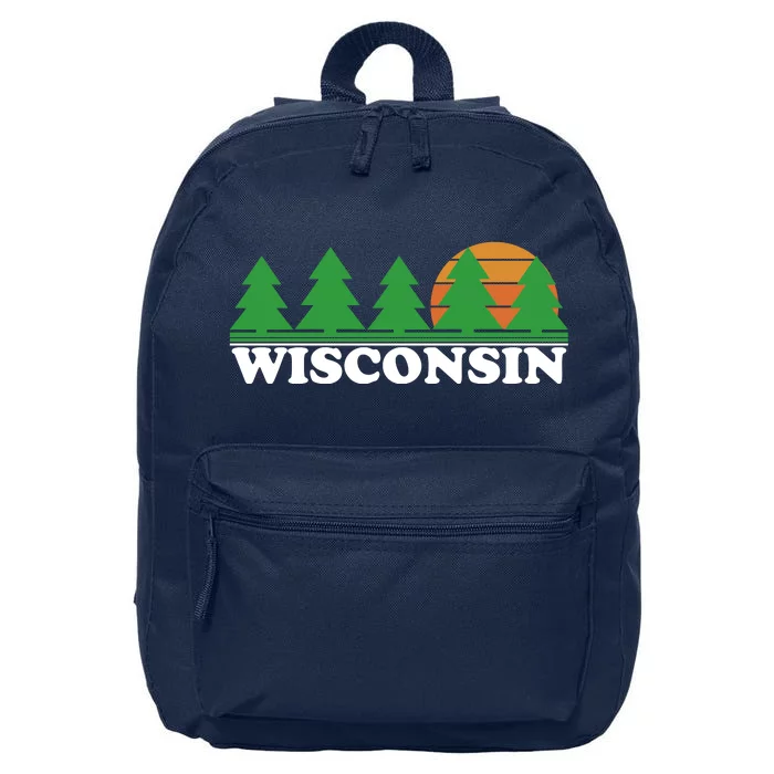 Wisconsin Retro Nature 16 in Basic Backpack