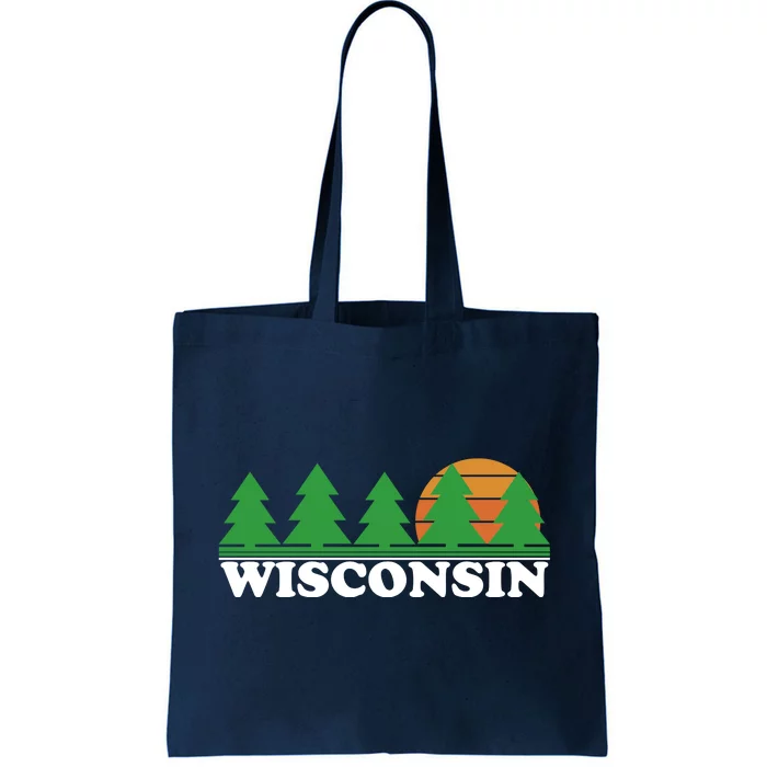 Wisconsin Retro Nature Tote Bag