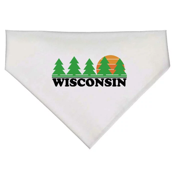 Wisconsin Retro Nature USA-Made Doggie Bandana