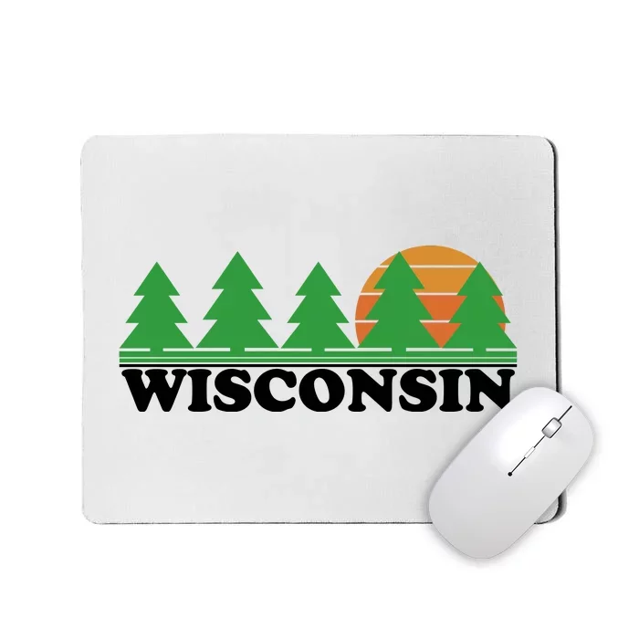 Wisconsin Retro Nature Mousepad