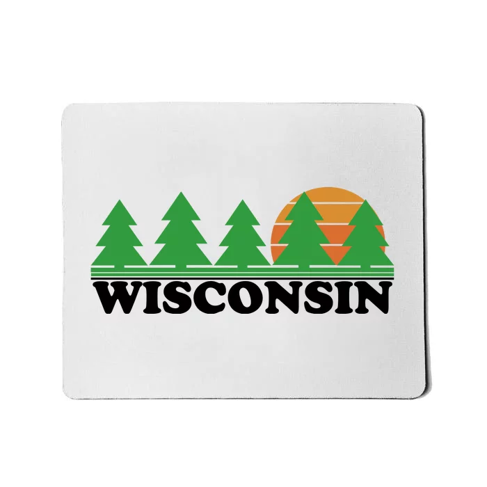 Wisconsin Retro Nature Mousepad