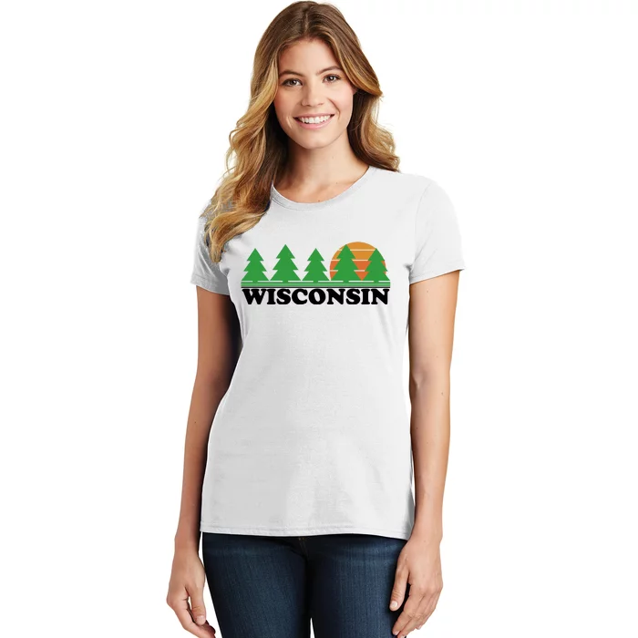 Wisconsin Retro Nature Women's T-Shirt