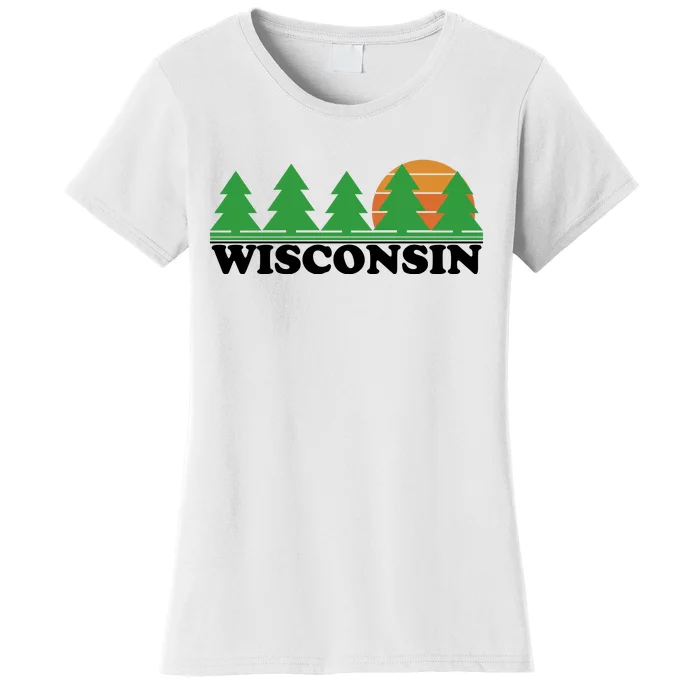 Wisconsin Retro Nature Women's T-Shirt