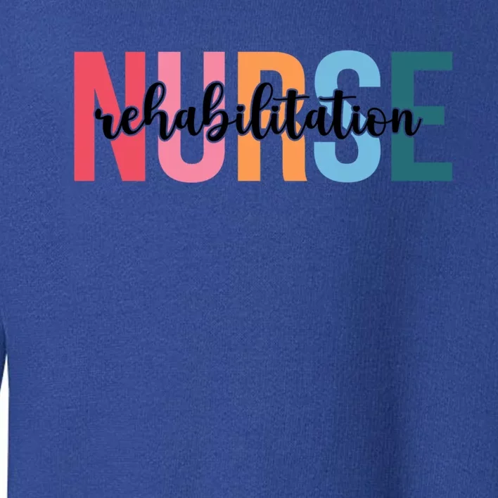 Wo Rehabilitation Nurse Funny Gift For Nursing Student Funny Gift Toddler Sweatshirt