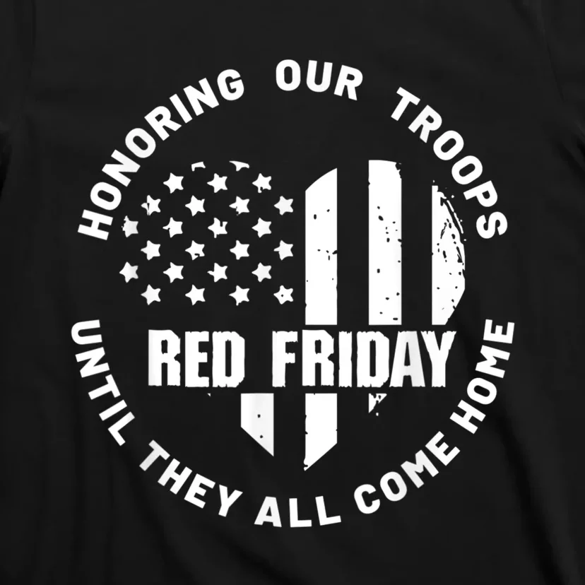 Wear Red On Friday US Military Pride And Support T-Shirt