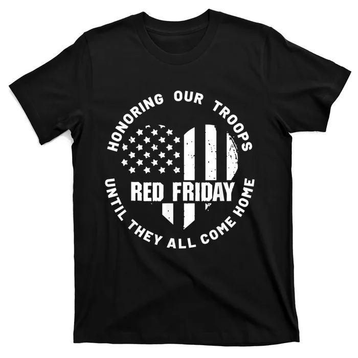 Wear Red On Friday US Military Pride And Support T-Shirt