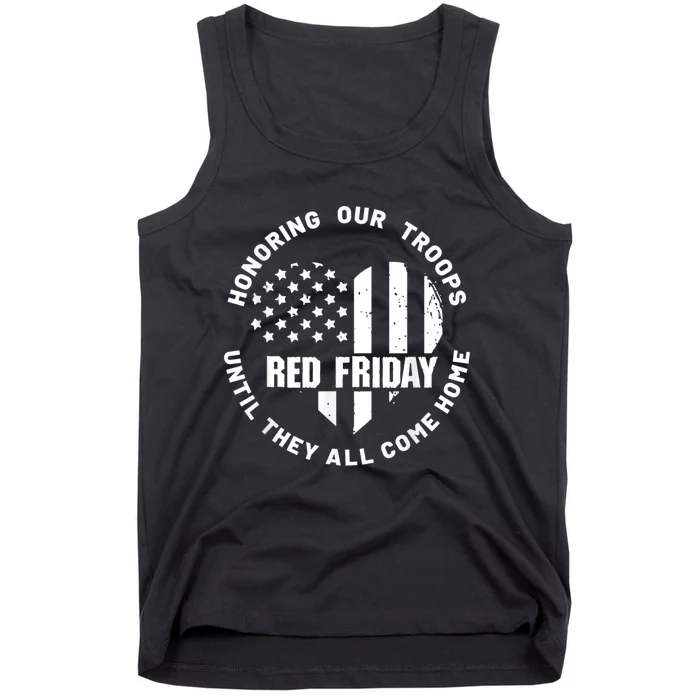 Wear Red On Friday US Military Pride And Support Tank Top