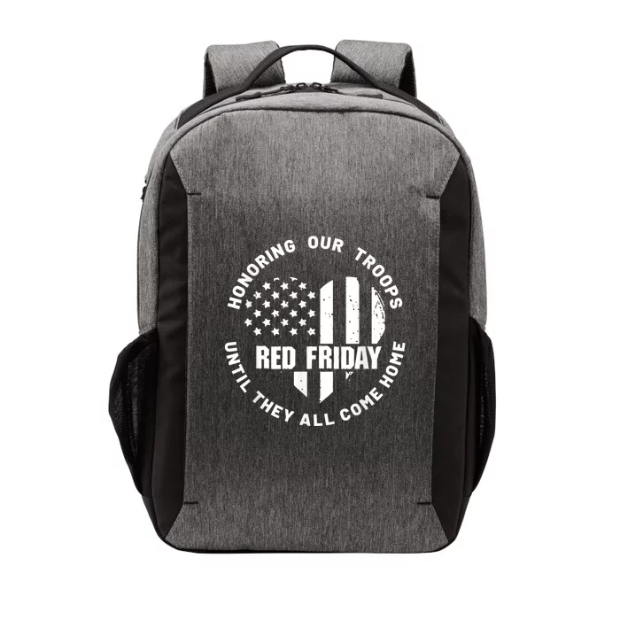 Wear Red On Friday US Military Pride And Support Vector Backpack