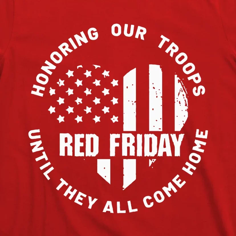 Wear Red on Friday US Military Pride and Support T-Shirt