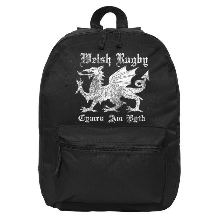 Welsh Rugby Or Gift Wales Rugby Football Top 16 in Basic Backpack