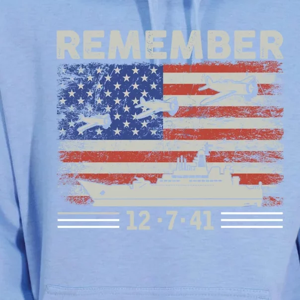 Wwii Remember Pearl Harbor Memorial Day December 7th 1941 Gift Unisex Surf Hoodie