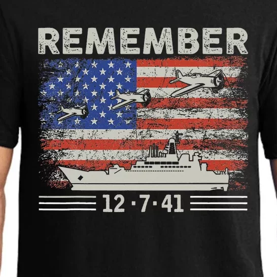 Wwii Remember Pearl Harbor Memorial Day December 7th 1941 Pajama Set