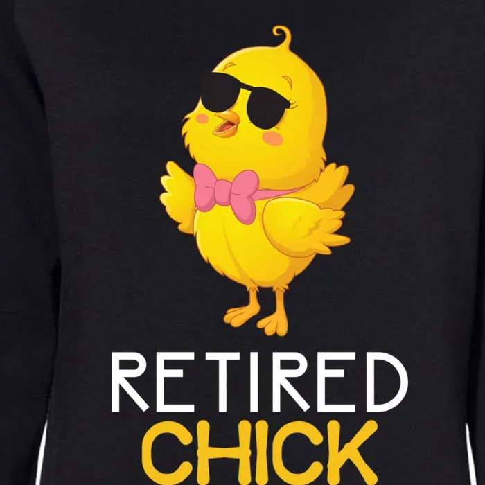 Women's Retirement Party Gift Cute Gift Retired Chick Gift Womens California Wash Sweatshirt