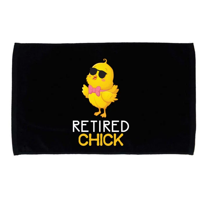 Women's Retirement Party Gift Cute Gift Retired Chick Gift Microfiber Hand Towel