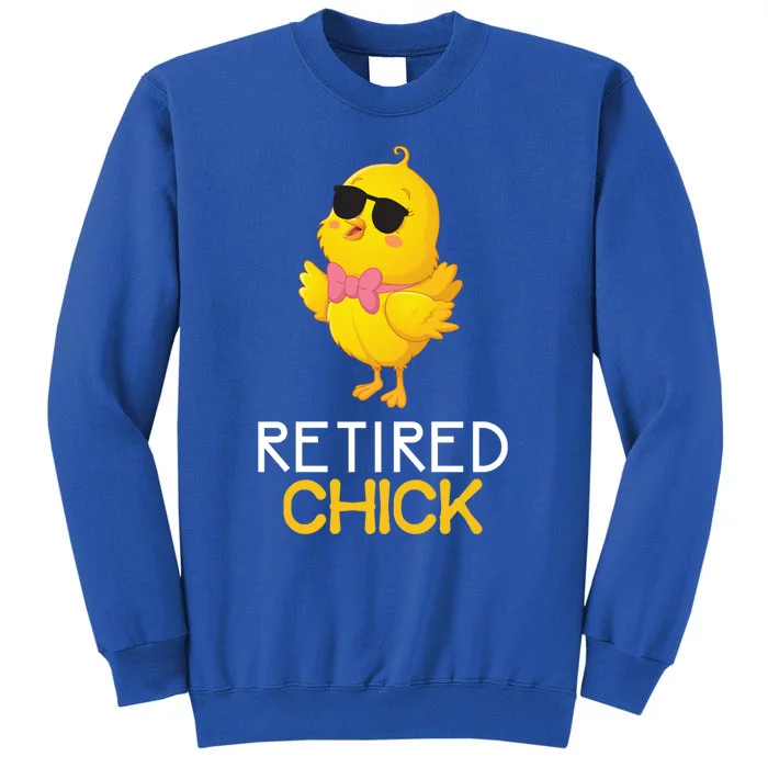 Women's Retirement Party Gift Cute Gift Retired Chick Gift Tall Sweatshirt