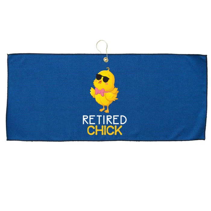 Women's Retirement Party Gift Cute Gift Retired Chick Gift Large Microfiber Waffle Golf Towel