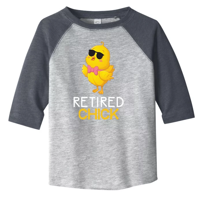 Women's Retirement Party Gift Cute Gift Retired Chick Gift Toddler Fine Jersey T-Shirt