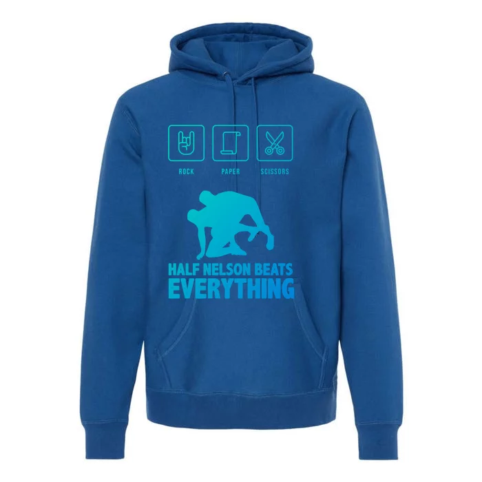 Wrestling Rock Paper Scissors Usa Beats Everything Great Gift Premium Hoodie