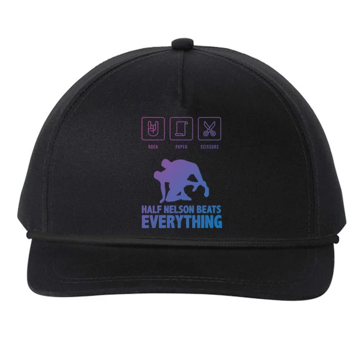 Wrestling Rock Paper Scissors Usa Beats Everything Great Gift Snapback Five-Panel Rope Hat