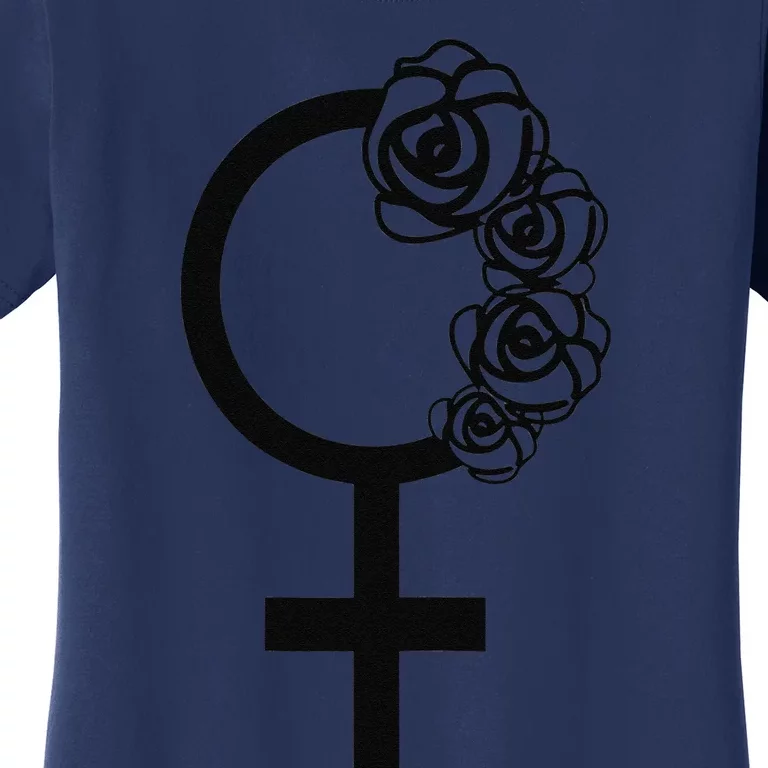 Womens Ropa Para Feministas, Floral Feminist Symbol Women's T-Shirt