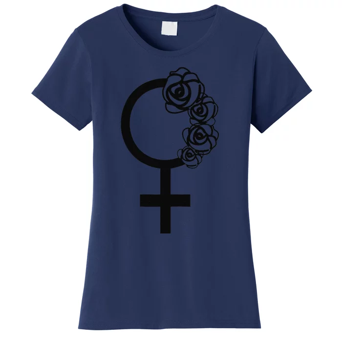 Womens Ropa Para Feministas, Floral Feminist Symbol Women's T-Shirt