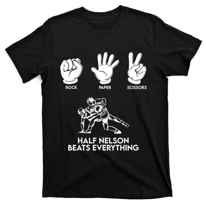 Wrestling Rock Paper Scissors USA Beats Everything T-Shirt