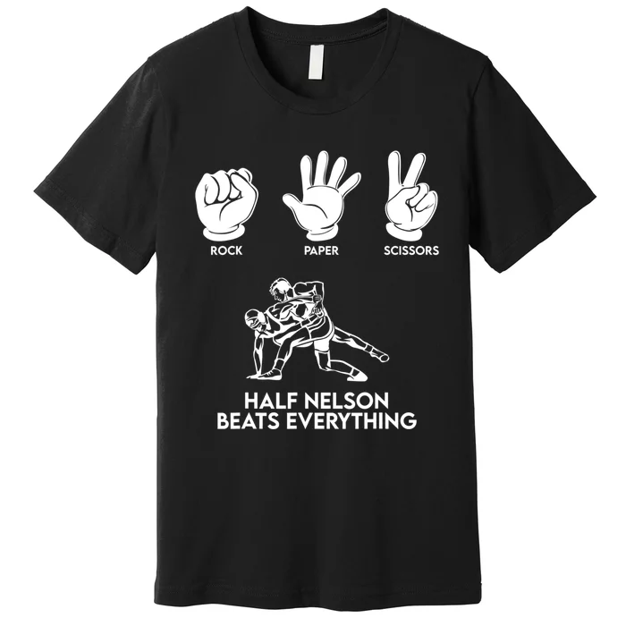 Wrestling Rock Paper Scissors USA Beats Everything Premium T-Shirt