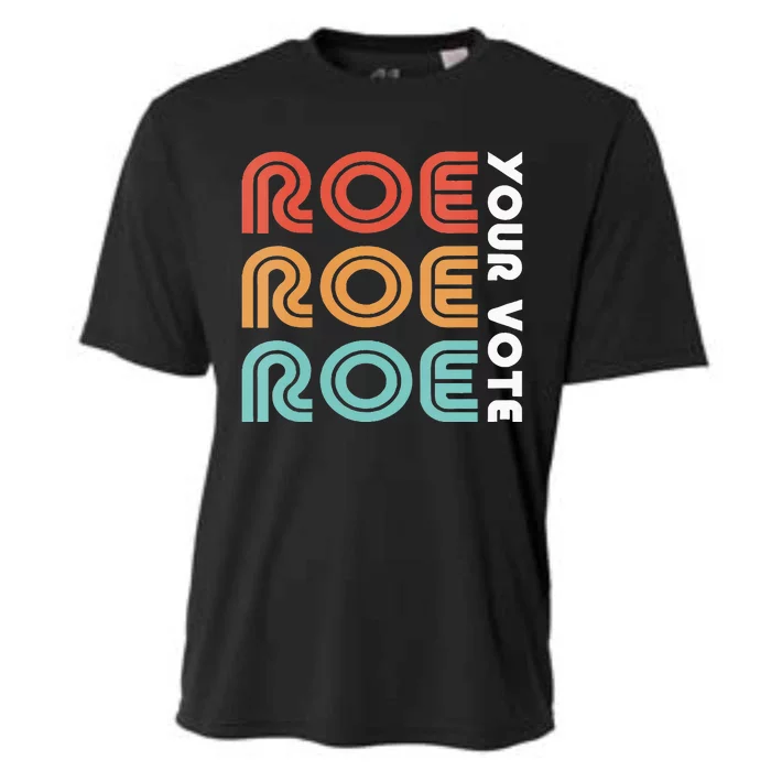 Wo Roe Roe Roe The Vote Prochoice Retro Deco Vote Harris 2024 Cooling Performance Crew T-Shirt