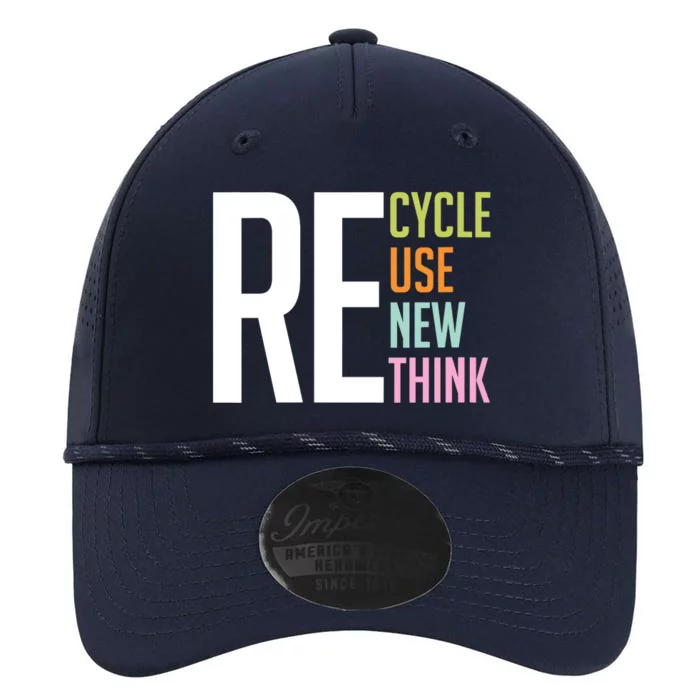 Wo Recycle Reuse Renew Rethink Crisis Environmental Activism VNeck Performance The Dyno Cap