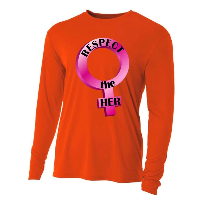 Wo's Rights Respect The Her Gift Cooling Performance Long Sleeve Crew