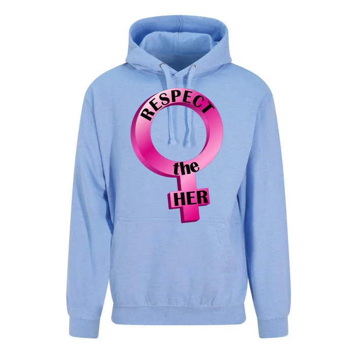 Wo's Rights Respect The Her Gift Unisex Surf Hoodie