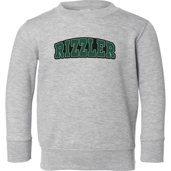 W Rizz Rizzler Funny Toddler Sweatshirt