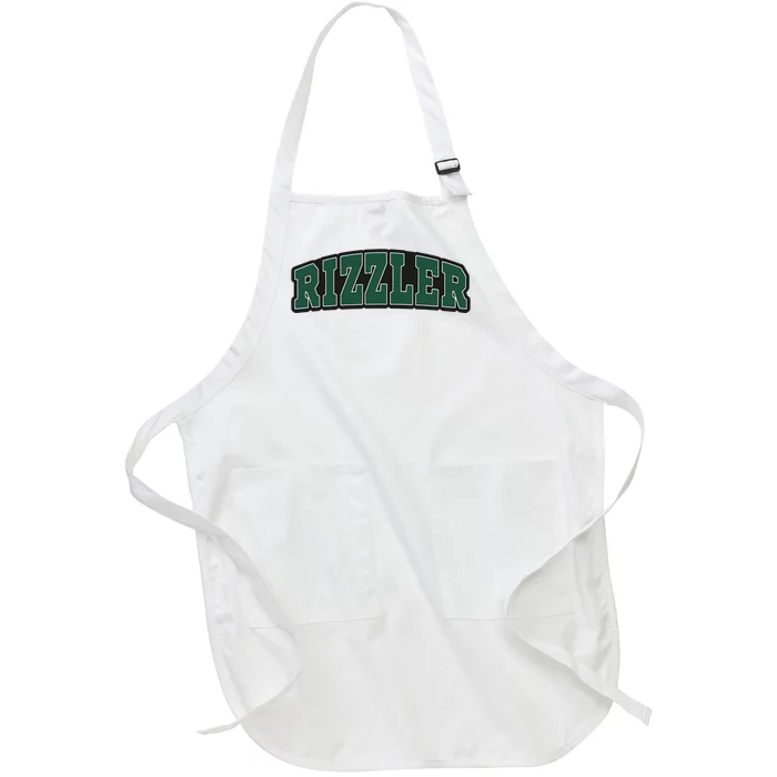 W Rizz Rizzler Funny Full-Length Apron With Pocket