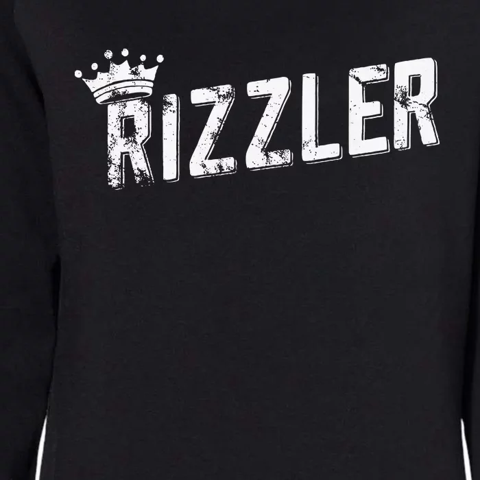 W Rizz Rizzler The Rizz God Womens California Wash Sweatshirt