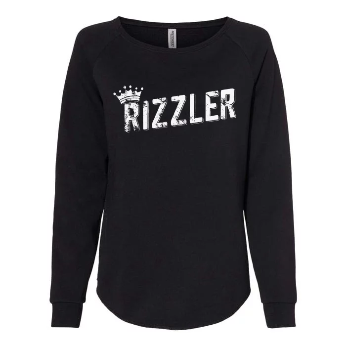 W Rizz Rizzler The Rizz God Womens California Wash Sweatshirt