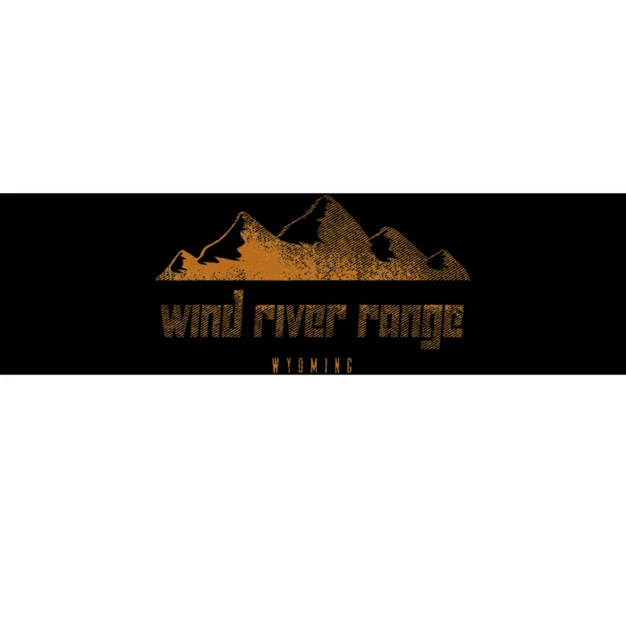 Wind River Range Mountains Wyoming Hiking Outdoors Vintage Bumper Sticker