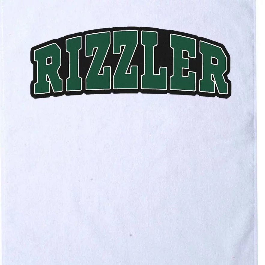 W Rizz Rizzler Funny Meme Quote Platinum Collection Golf Towel