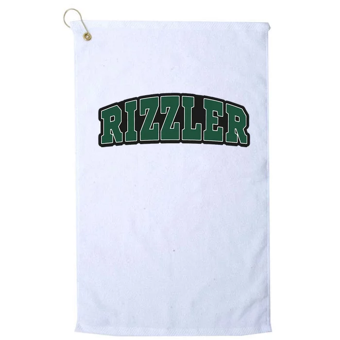 W Rizz Rizzler Funny Meme Quote Platinum Collection Golf Towel