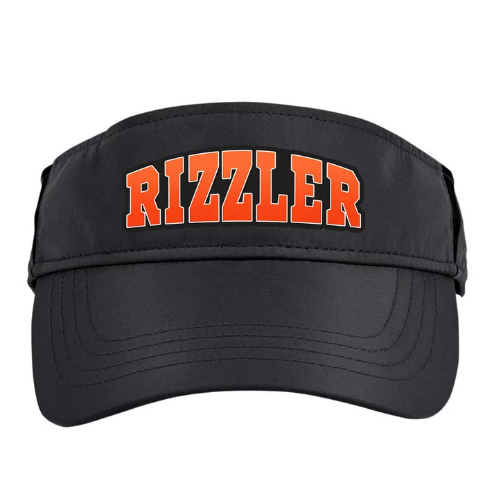 W Rizz Rizzler Funny Meme Quote Adult Drive Performance Visor